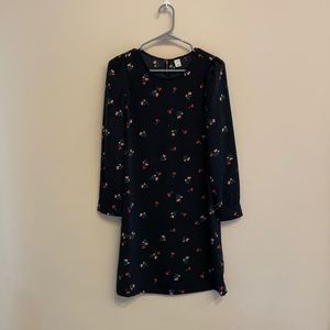 Black floral dress